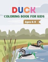 Duck coloring book for kids ages 4-9