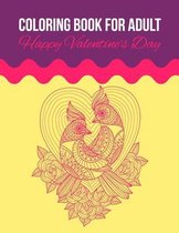 Coloring Book For Adult Happy Valentine's Day