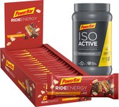 PowerBar Energie Combideal (Isoactive PowerBar Lemon 1320 gram + PowerBar Ride Energy Bars Peanut Caramel - 18 x 55 g)