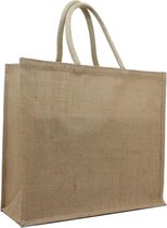 Jute tas - 40x15x30cm (BxDxH) - Jute boodschappentas - Stevig - Jute shopper