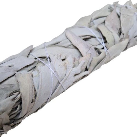 Witte Salie - white sage - smudge stick - SET VAN 2 STUKS - 22cm - meditatie - yoga - huis reiniging - zuivering - Merkloos