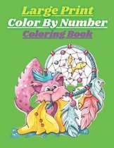 Large Print Color By Number Coloring Book