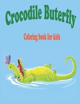 Crocodile buterfly coloring book for kids