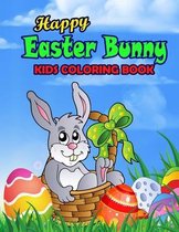 Happy Easter Bunny Kids Coloring Book