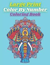 Large Print Color By Number Coloring Book