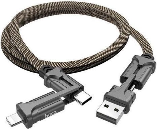 Hoco Charge&Synch 3-in-1 Kabel Micro / USB-C / Lightning - 1 meter