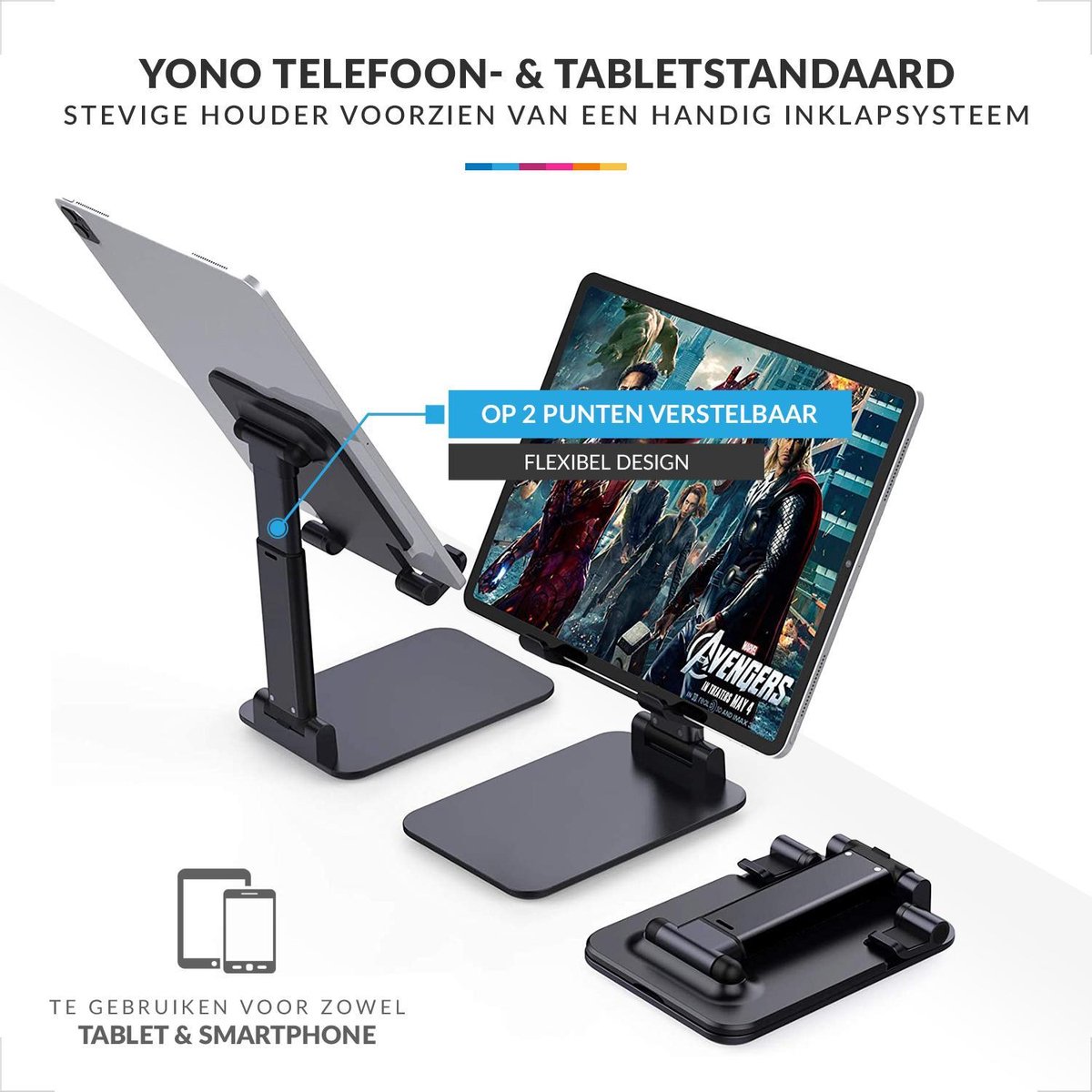 YONO YONO Bureau Compact Telefoonhouder - afbeelding 3