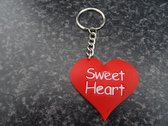 sleutelhanger hart rood: Sweet heart