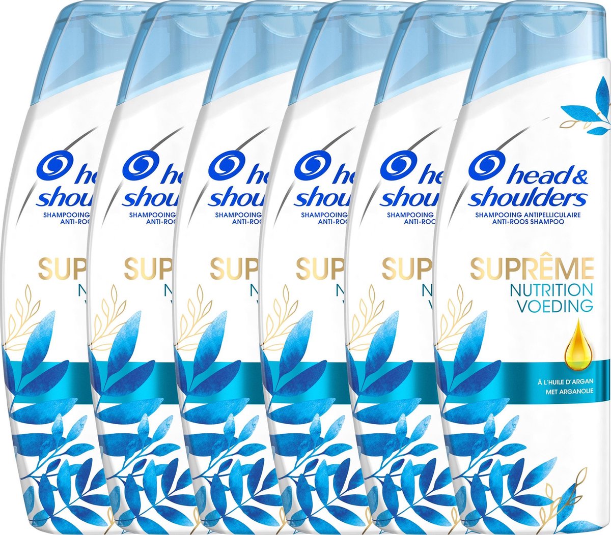 Head & Shoulders Supreme Voeding Anti-Roos Shampoo - Voor Vrouwen - Voordeelverpakking - 6 x 250 ml