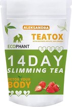 Ecophant Detox Tea Morning Energy 14 Dagen - Aardbei - Afslank en detox kuur - optimaal gewichtsverlies - Natuurlijke thee