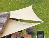 Zonnedoek 5 x 5 x 5 m. roomwit, waterafstotend