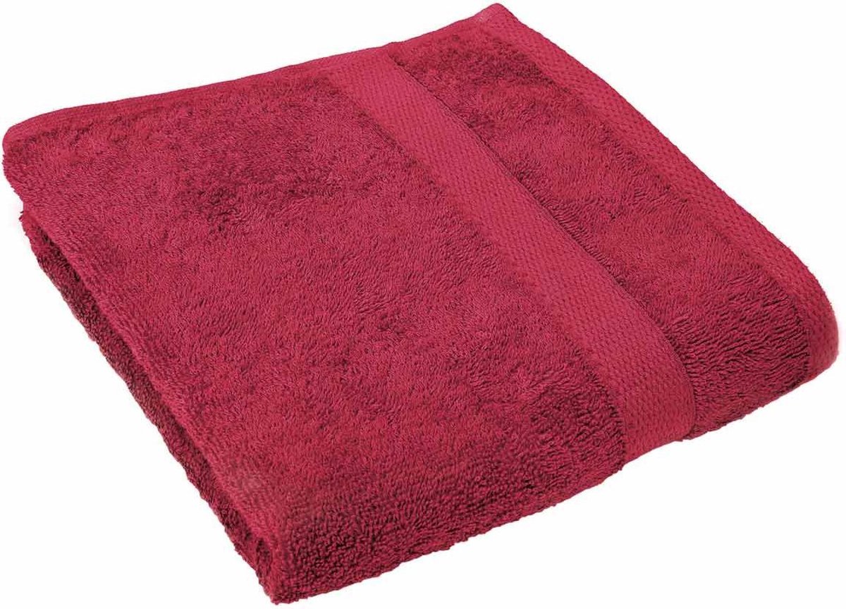 Badlaken - 100x150 cm - Rood - 450gr/m² - Extra zacht
