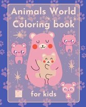 Animals World Coloring book for kids