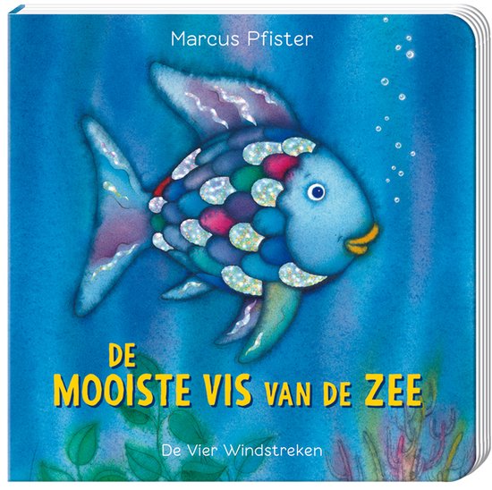Boek cover De mooiste vis van de zee  -   Groot Kartonboek, De mooiste vis van de zee van Marcus Pfister (Hardcover)