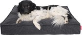 Snoozle Orthopedische Hondenmand - Zacht en Luxe Hondenkussen - Hondenbed - Wasbaar - Hondenmanden - 80 x 55 cm - Stormy Grey