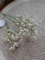 Alinterieur - Set van 5 Kunstbloemen - Gypsophilia - Wit -50 cm