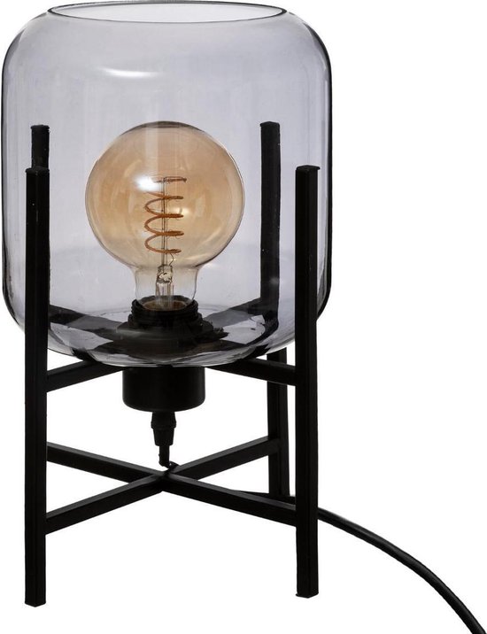 Atmosphera lamp - glas - ijzer - zwart - staand