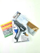 Lijmpistool met 28 lijmpatronen in Multi kleuren | Vermogen 40 W | 170 ° C | Ø 11 mm
