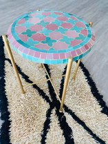 Mozaïek Sidetable - Marokkaanse Mozaiek Bijzet tafel - Tetouane