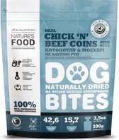 Nature’s Food gedroogde ronde snacks - Kip & Kalf - Honden snack - 100% Natuurlijk