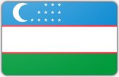 Vlag Oezbekistan - 70 x 100 cm - Polyester