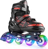 Selected by BÖR® - Verstelbare Inline Skate Junior Inlineskates - Maat 30-33 - Unisex - rood