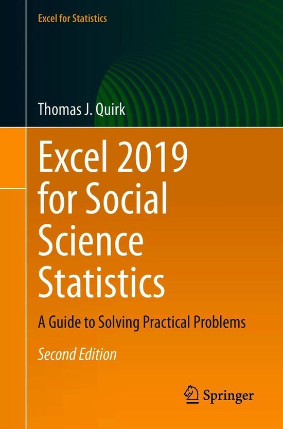 Excel for Statistics - Excel 2019 for Social Science Statistics (ebook ...