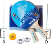 Gewo Tafeltennis Set Free Time - 2 Bats + 3 Ping Pong Ballen + 1 Net