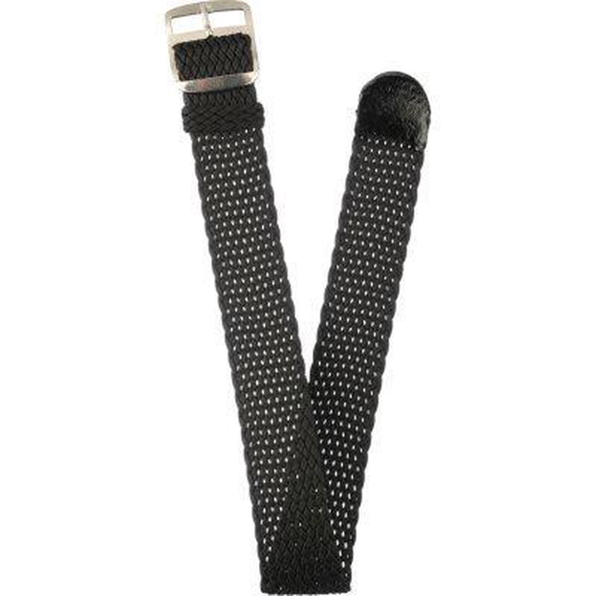 Morellato Horlogebandje - Morellato horlogeband U5415 Perlon - Textile - Zwart - bandbreedte 18.00 mm