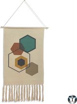 Luxe Macramé Wandkleed | Diverse Varianten | Geometrisch | 50cm x 90cm | Wandhanger | Hoogwaardige kwaliteit | Macramé | Wandtapijten | Woondecoratie | Wandkleed | Bohemien | Scandinavisch | 