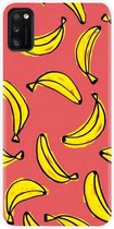 ADEL Siliconen Back Cover Softcase Hoesje Geschikt voor Samsung Galaxy A41 - Bananen Geel