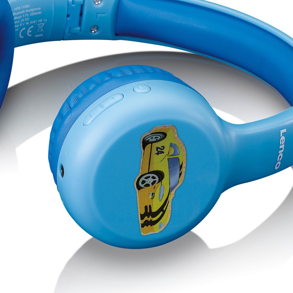 Vlucht Savant Oneindigheid Lenco HPB-110BU - Vouwbare kinder Bluetooth hoofdtelefoon - Blauw | bol.com