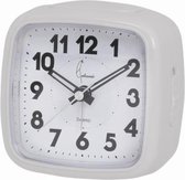 Cetronic SQ878-SP IVORY - Wekker - Led - Snooze - Stil uurwerk - Wit - Ivoor