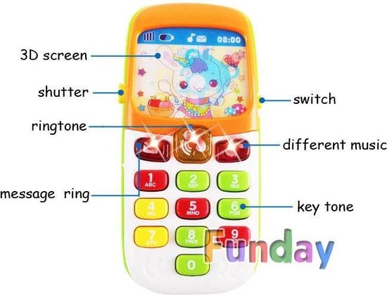 Speelgoedtelefoon - Speelgoed meisje Speelgoed telefoon jongen - bol.com