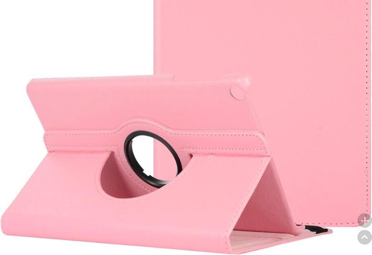 Samsung Galaxy Tab S6 Lite 10.4” (SM-P610 / SM-P615), HiCHiCO Tablet Hoes met Stylus Pen, draaistand Cover Tablet hoesje, Magnetische Stand Case Leather Flip Cover Tablet Case smart Cover Rose Goud van