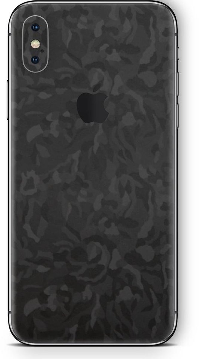 iPhone X Skin Camouflage Zwart - 3M Sticker