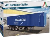 1:24 Italeri 3951 40'FT Container Trailer CMA-CGM Plastic Modelbouwpakket