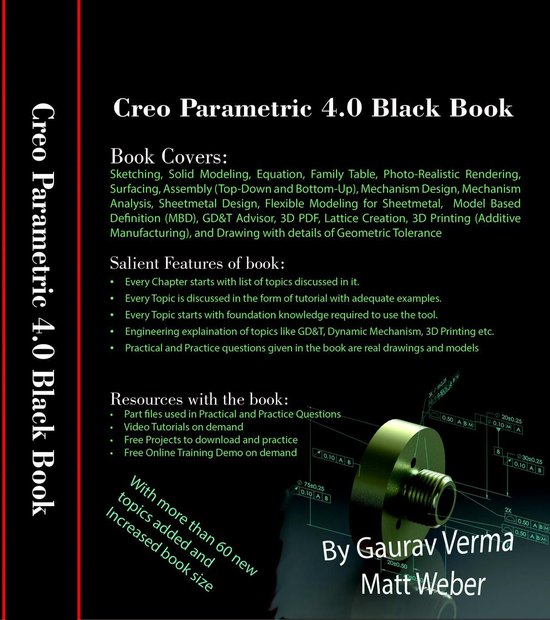 Creo Parametric 4.0 Black Book - cover