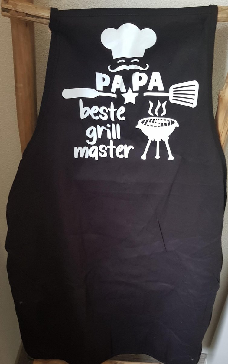 Mint11 - barbecueschort keukenschort zwart - cadeau voor papa - cadeau voor hem - kookbenodigdheden - barbecue benodigdheden - kookschort