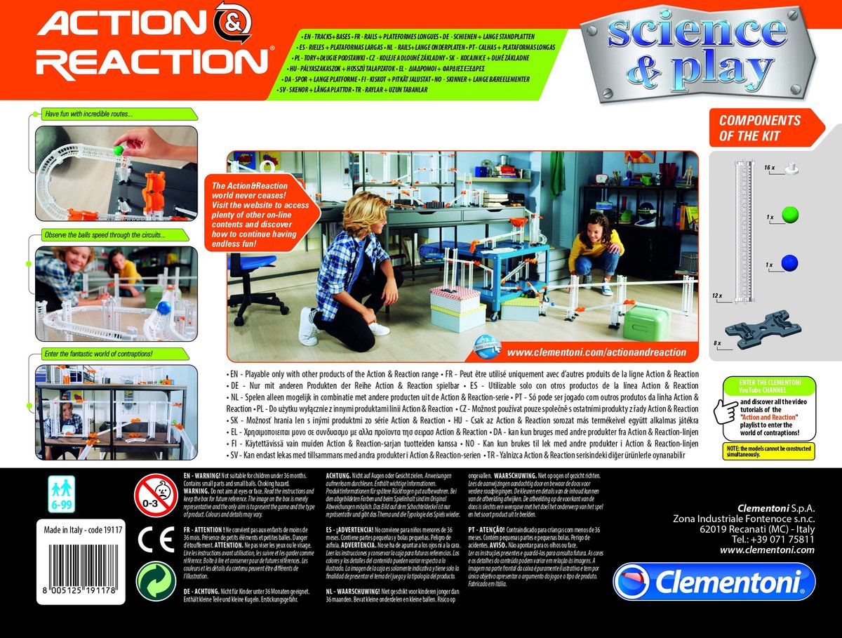 Jeu scientifique Action & Réaction extension Rails + Plateforme +