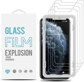 Iphone 11 / Iphone XR - glass film explosion-proof toughend screen protector 4 Aantal in Doos