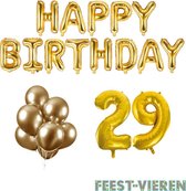 29 jaar Verjaardag Versiering Ballon Pakket Goud