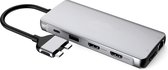 NÖRDIC DOCK-129 Dockingstation voor Macbook Pro - USB 3.1 - HDMI 4K 60Hz - DisplayPort 1.4 - RJ45 - Space gray