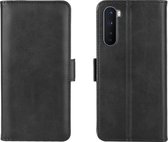 OnePlus Nord Hoesje - Mobigear - Slim Magnet Serie - Kunstlederen Bookcase - Zwart - Hoesje Geschikt Voor OnePlus Nord