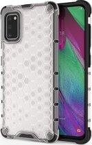 Samsung Galaxy A41 Hoesje - Mobigear - Honeycomb Serie - Hard Kunststof Backcover - Transparant - Hoesje Geschikt Voor Samsung Galaxy A41