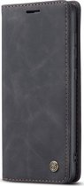 Samsung Galaxy A51 Hoesje - Caseme - Serie - Kunstlederen Bookcase - Zwart - Hoesje Geschikt Voor Samsung Galaxy A51