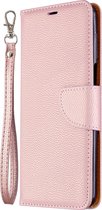 Xiaomi Redmi Note 9 Pro Hoesje - Mobigear - Excellent Serie - Kunstlederen Bookcase - Roségoud - Hoesje Geschikt Voor Xiaomi Redmi Note 9 Pro