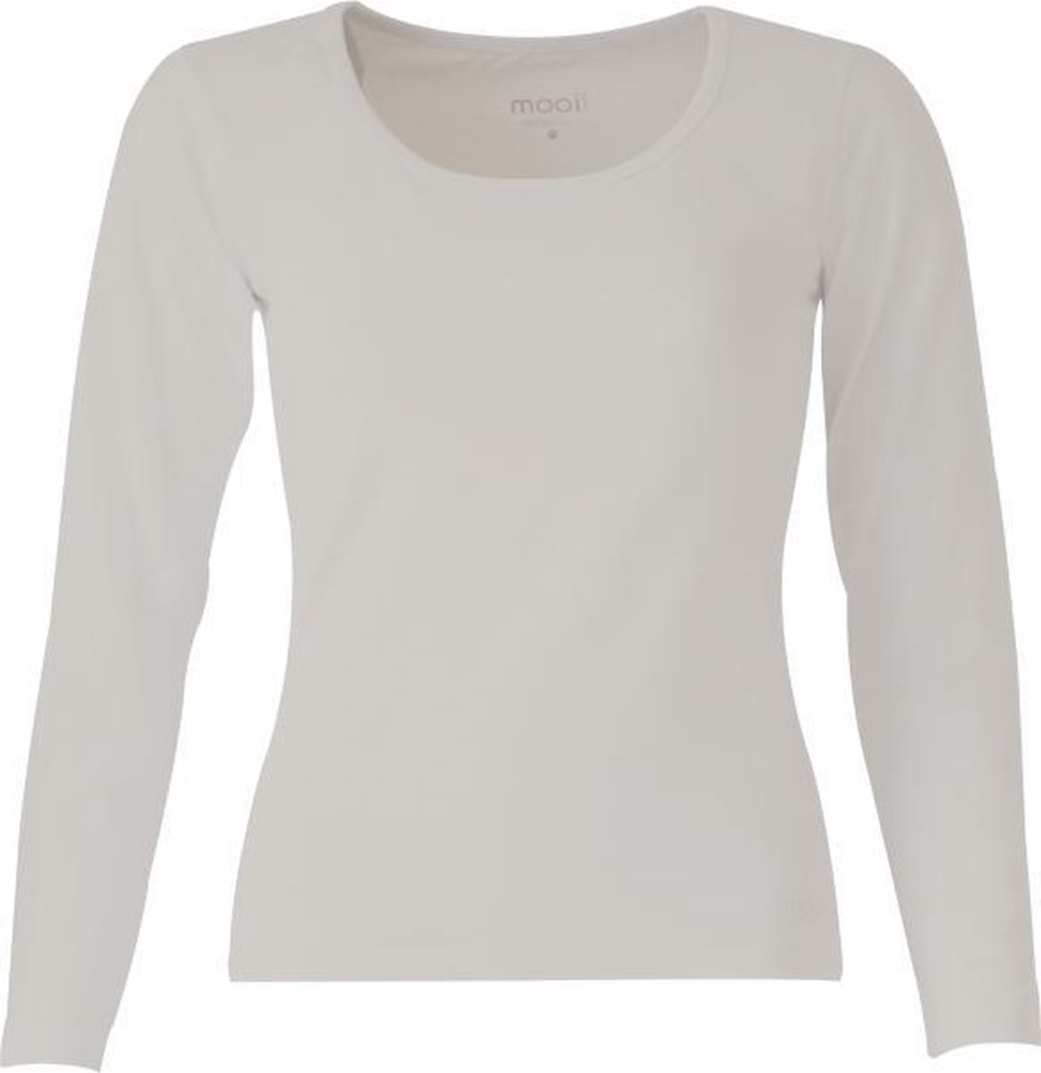 MOOI! Company -T-shirt Arlette lange mouw - O-Hals - Aansluitend model - Kleur Stone - XL