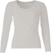 MOOI! Company -T-shirt Arlette lange mouw - O-Hals - Aansluitend model - Kleur Stone - XL