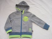 rumbl , jongens, gilet , grijst met blauw en fluor gele letter ,skate , 92 / 98